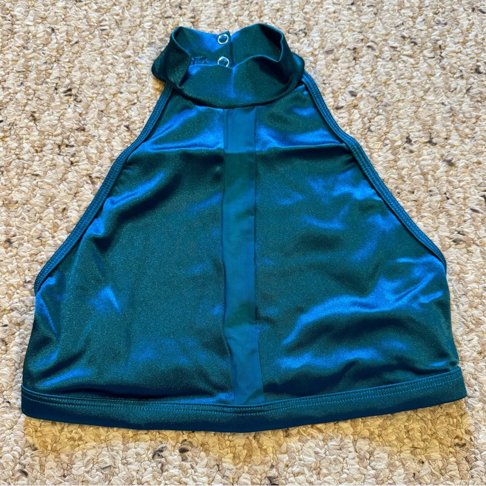 *3 for $9* Teal Satin Bra Top